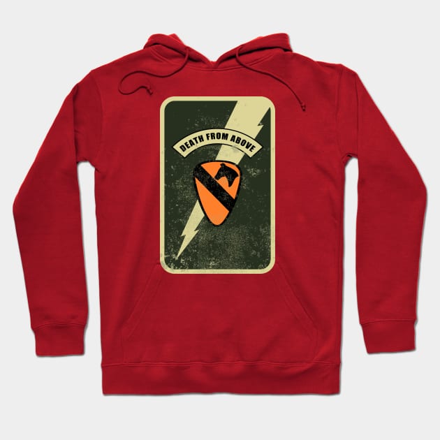 Air Cavalry Vietnam Card (distressed) Hoodie by Firemission45